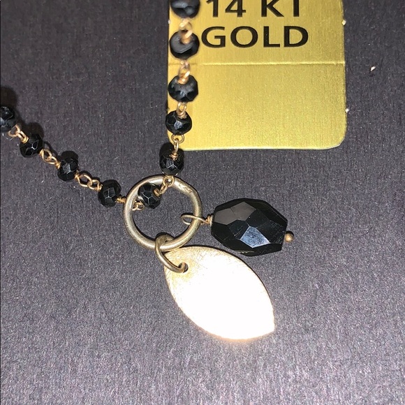 14 k Gold Handcrafted Sautoir Necklace - Picture 2 of 3